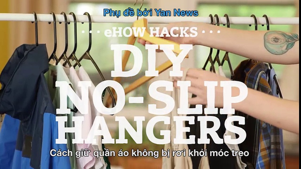 Mẹo vặt - Mẹo giữ quần áo không bị rớt khỏi móc áo
