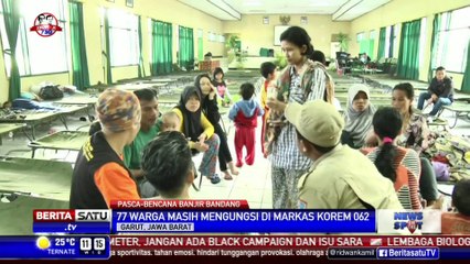 Korban Banjir Bandang Garut Diberikan Trauma Healing