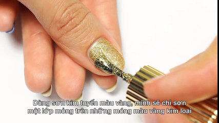 Cách làm họa tiết trang trí lên móng tay