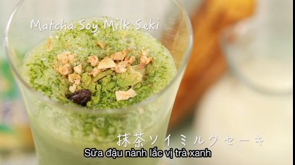 Sữa đậu nành lắc vị trà xanh