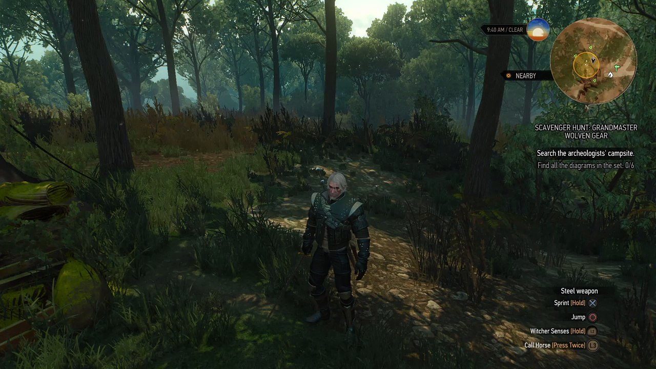 Geralt showing his skill