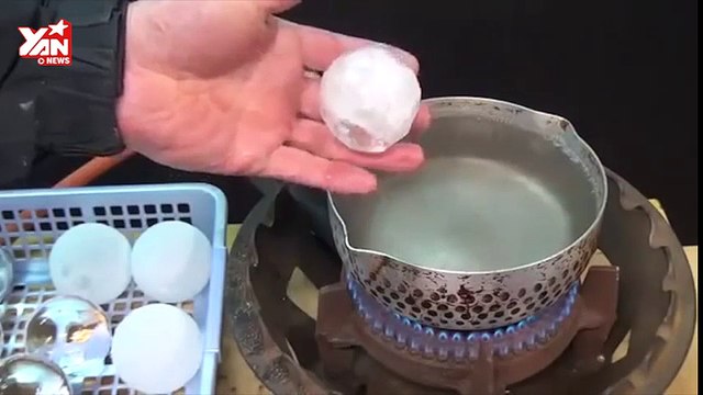 Hiện tượng kỳ thú khi thả nước đá -85 độ C vào nước sôi