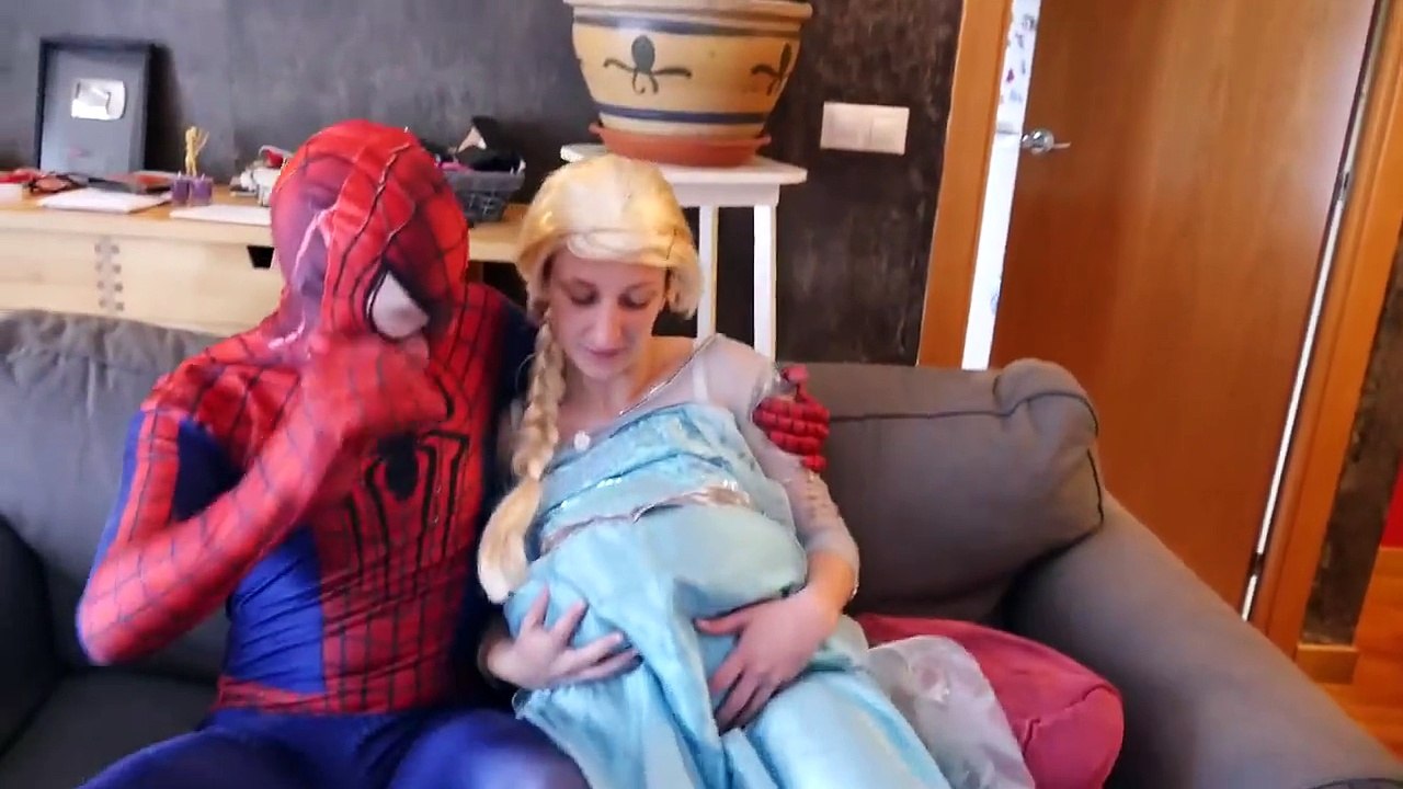Spiderman Prank vs Frozen Elsa & Joker w_ King Kong, Spiderbaby, Princess Anna & Funny SUperhero-t0pHUS3ZbgM part 8