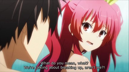 Rakudai Kishi no Cavalry - Stella and Ikki argue