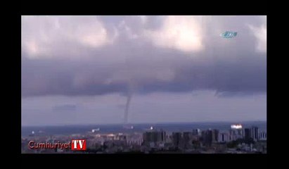 İskenderun’da aynı anda iki hortum çıktı