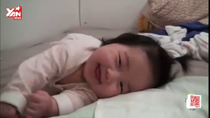 Baby sleeping/ smile