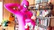 Spiderman, Frozen Elsa & Pink Spidergirl w_ Doctor! Spiderbaby is sick! Superheroes in Real Life -)- part 5