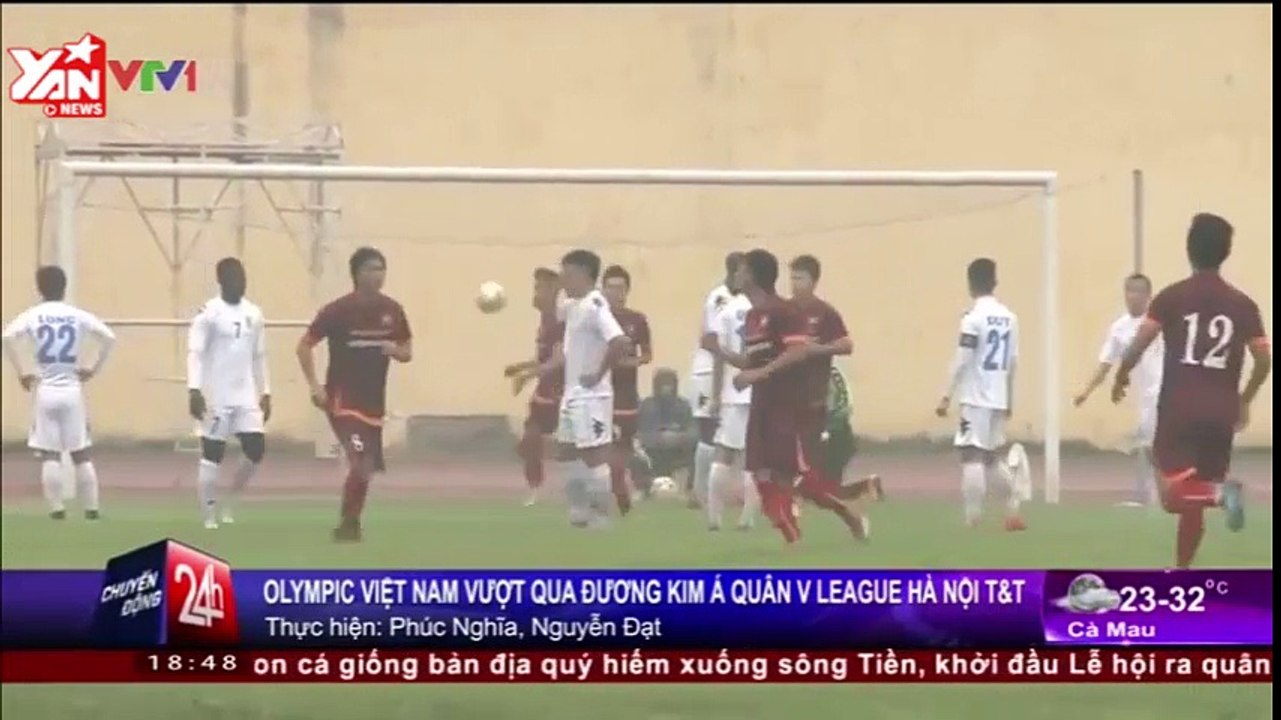 Trận giao hữu U23 Việt Nam gặp CLB Hà Nội