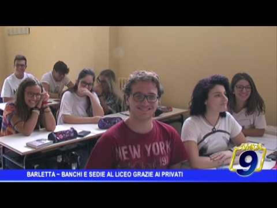 Barletta |  Banchi e sedie al liceo grazie ai privati