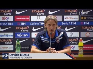 #RomaCrotone, la conferenza post gara di mister Nicola