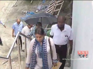 সিইটিপি'র কাজের অগ্রগতিতে পবা, বেলা ও বাপার সন্তোষ