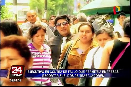 Ejecutivo en contra de fallo que permite reducción de sueldos a trabajadores