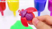 Learn Colors Surprise MINI TOYs Clay Slime Dinosaurs CAR For kids