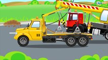 Cars Cartoons about The Crane with The Truck - kids videos compilation with cars, trucks, bus etc