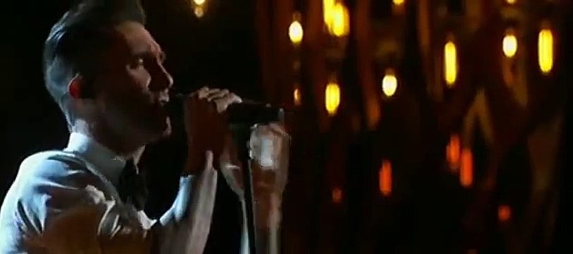 Adam Levine (Maroon 5) performance Lost Stars at the 87th Oscars Awards 2015