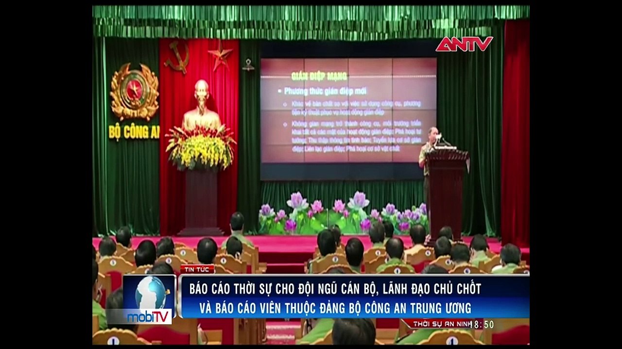 Báo cáo thời sự cho đội ngũ cán bộ, lãnh đạo chủ chốt và báo cáo viên thược Đảng bộ Công an Trung ương