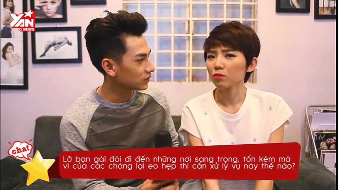 Hậu trường Tóc Tiên và Isaac chụp hình The Remix