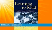 Big Deals  Learning to Read: Lessons from Exemplary First-Grade Classrooms  Free Full Read Best