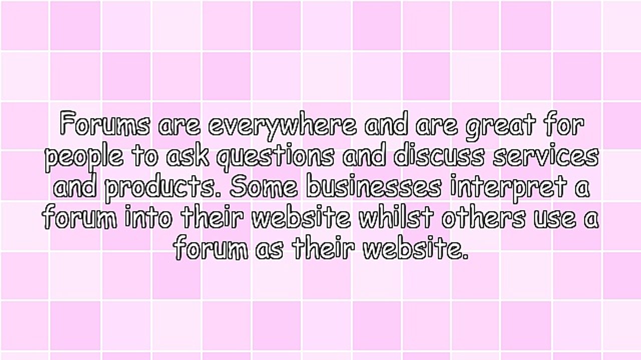 Don't Forget About Forums!