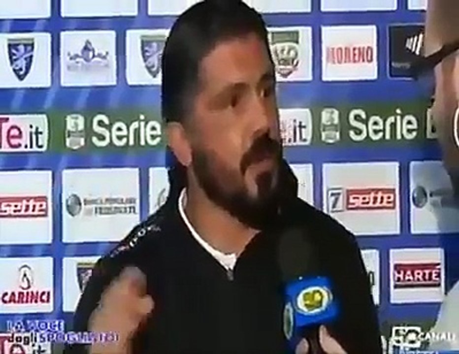 LO SFOGO DI GATTUSO ALLENATORE DEL PISA