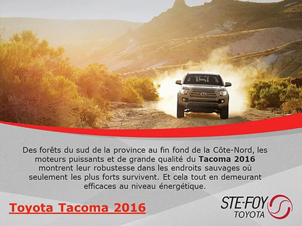 Toyota Tacoma 2016 neuf à Québec chez Ste-Foy Toyota
