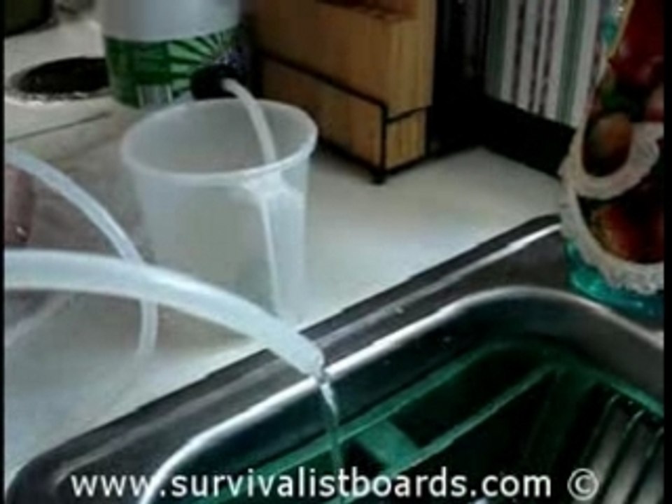 How to clean a water filter