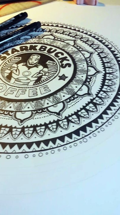 'Starkbucks' Drawing❤