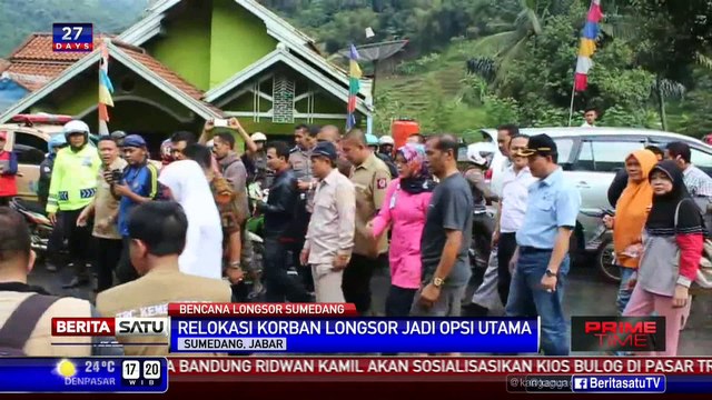 Mensos: Para Korban Longsor Sumedang Setuju Direlokasi