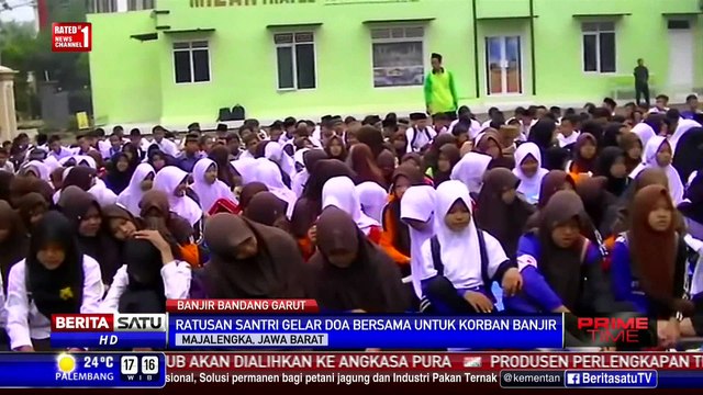 Pelajar Majalengka Doa Bersama untuk Korban Bencana Garut dan Sumedang