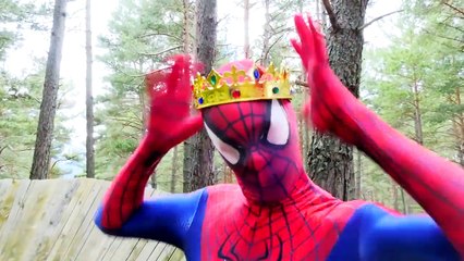 Spiderman vs Police Wanted Dead or Alive! w_ Harley Queen, Frozen Elsa & Fun Superhero In Real Life!-_2IDw1Nmr3o part 2