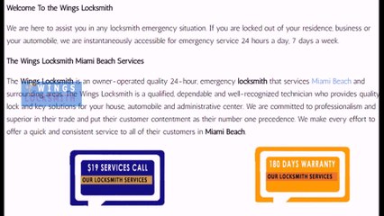 Emergency  Locksmith Miami Beach | Call Now:- (786) 437-0712