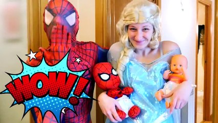 Spiderman vs Police Wanted Dead or Alive! w_ Harley Queen, Frozen Elsa & Fun Superhero In Real Life!-_2IDw1Nmr3o part 4