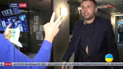 Драка Парасюка и Вилкула на телеканале 112 Украина