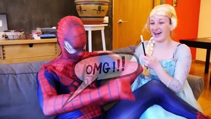 Spiderman Become a doll vs Frozen Elsa & Maleficent w_ Spiderbaby Jack Frost & Funny Supehero-abymkKbby_E part 3