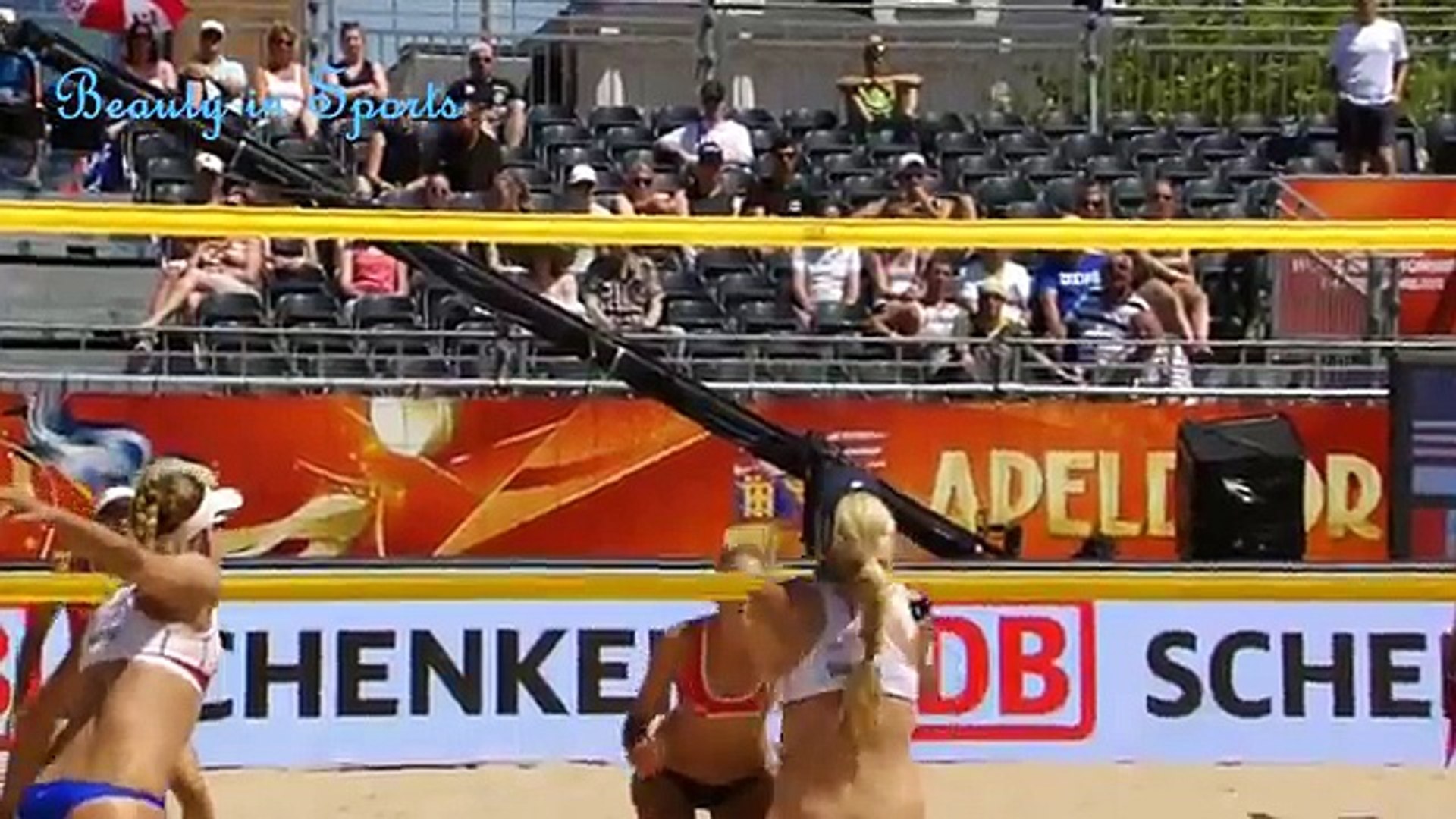 ⁣Women's Beach Volleyball - Beautiful Jumps and Dives 1