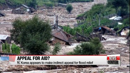 N. Korea appears to make indirect appeal for flood relief