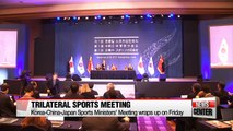Sports ministers of Korea, China, Japan vow to boost cooperation and exchanges