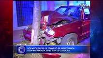 Un conductor herido dejó accidente de tránsito en el norte de Guayaquil