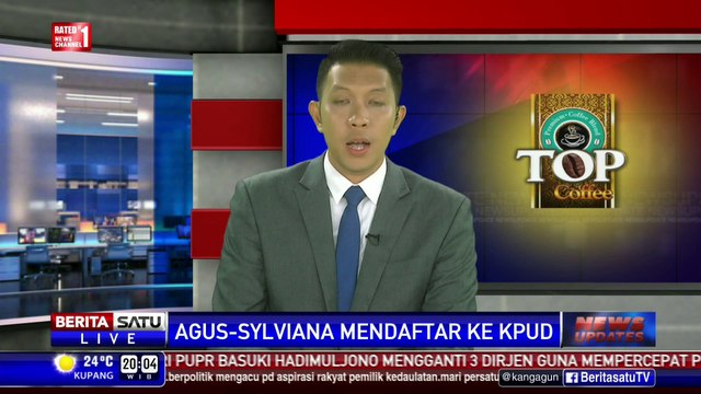 Suasana Pendaftaran Agus-Sylviana di KPUD DKI Jakarta