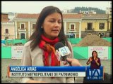 Trabajos suspendidos por los hallazgos en la Plaza de San Francisco