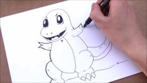 como dibujar a charmander | pokemon | paso a paso