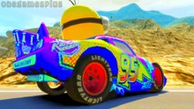 Minions & Disney Cars Lightning McQueen & Sheriff Childrens Songs