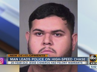 Man leads police on high-speed chase