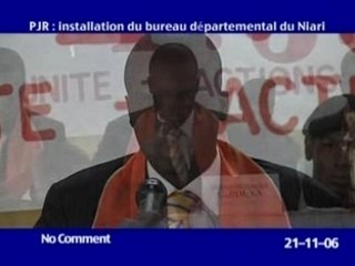 Installation PJR NIARI