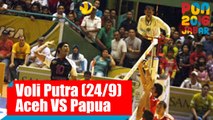 Voli Indoor - (Putra) Aceh vs Papua, Sabtu (24/09)