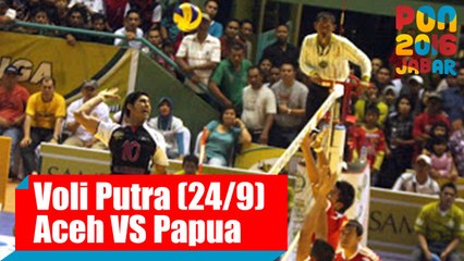 Voli Indoor - (Putra) Aceh vs Papua, Sabtu (24/09)