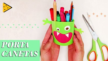 COMO FAZER UM PORTA CANETINHAS RECICLÁVEL
