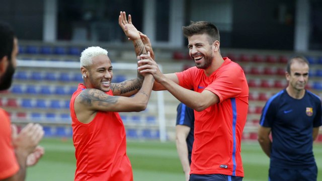 FC Barcelona training session: Final session ahead of the away trip to Sporting Gijón