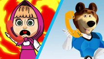 Masha And The Bear with PJ Masks Cry attacked T Rex Gekko Romeo,Owlette and Catboy Parody