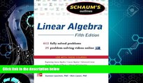 Must Have PDF  Schaum s Outline of Linear Algebra, 5th Edition: 612 Solved Problems   25 Videos